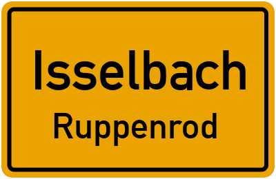Straßenverzeichnis Isselbach Ruppenrod