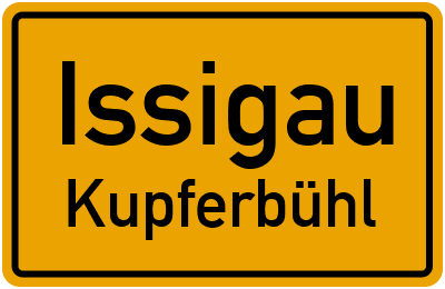 Ortsschild Issigau Kupferbühl