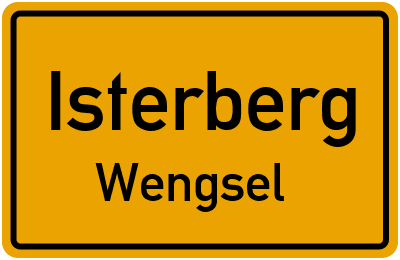 Straßenverzeichnis Isterberg Wengsel