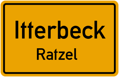 Straßenverzeichnis Itterbeck Ratzel