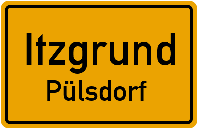 Ortsschild Itzgrund Pülsdorf