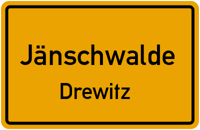 Straßenverzeichnis Jänschwalde Drewitz