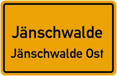 Straßenverzeichnis Jänschwalde Jänschwalde Ost