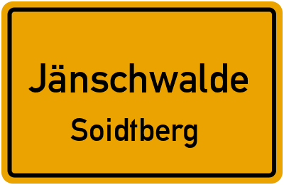 Straßenverzeichnis Jänschwalde Soidtberg