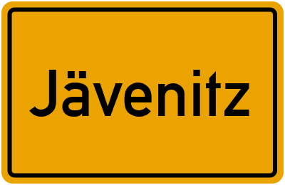 Ortsschild von Gemeinde Jävenitz in Sachsen-Anhalt