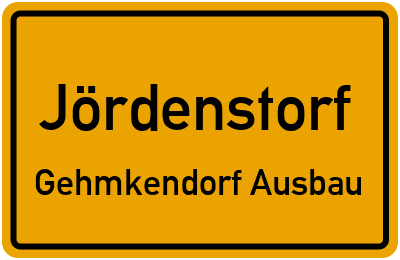 Straßenverzeichnis Jördenstorf Gehmkendorf Ausbau