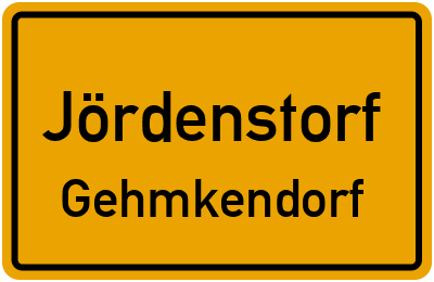 Straßenverzeichnis Jördenstorf Gehmkendorf