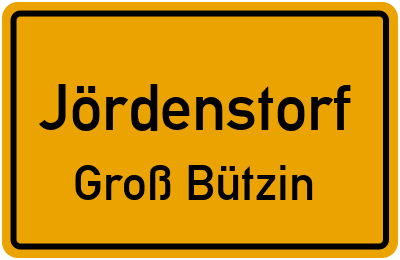 Straßenverzeichnis Jördenstorf Groß Bützin