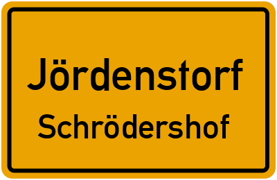 Straßenverzeichnis Jördenstorf Schrödershof