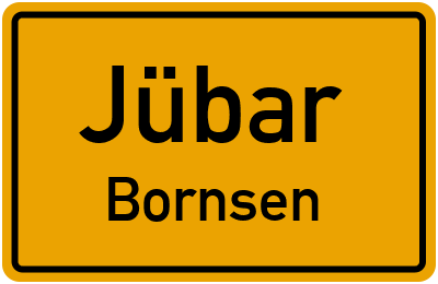 Straßenverzeichnis Jübar Bornsen