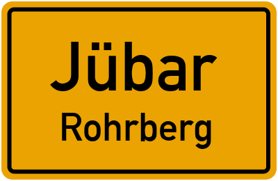 Straßenverzeichnis Jübar Rohrberg