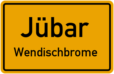 Straßenverzeichnis Jübar Wendischbrome