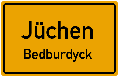 Straßenverzeichnis Jüchen Bedburdyck