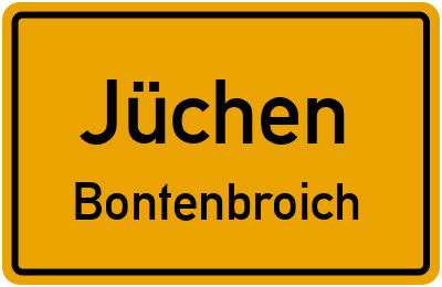 Straßenverzeichnis Jüchen Bontenbroich