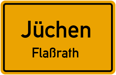 Straßenverzeichnis Jüchen Flaßrath
