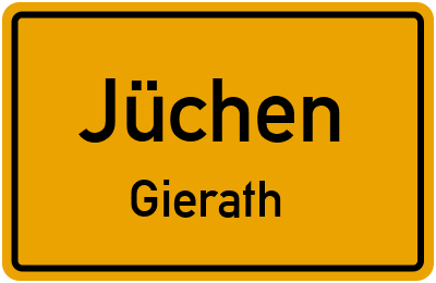 Straßenverzeichnis Jüchen Gierath