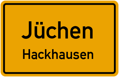 Straßenverzeichnis Jüchen Hackhausen