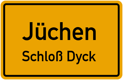 Straßenverzeichnis Jüchen Schloß Dyck