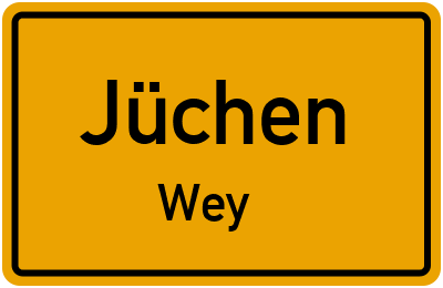 Straßenverzeichnis Jüchen Wey