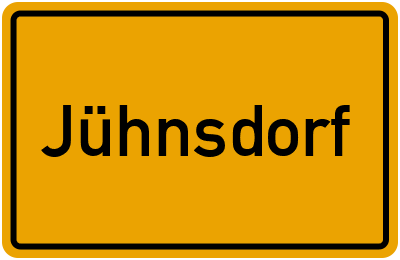 Ortsschild von Jühnsdorf in Brandenburg