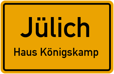 Straßenverzeichnis Jülich Haus Königskamp