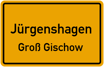 Straßenverzeichnis Jürgenshagen Groß Gischow
