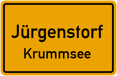Straßenverzeichnis Jürgenstorf Krummsee