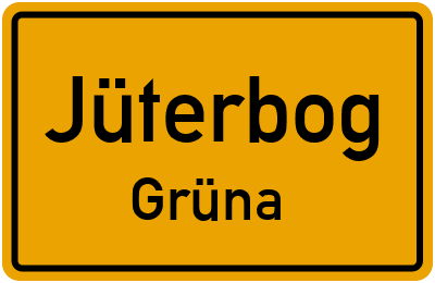 Straßenverzeichnis Jüterbog Grüna