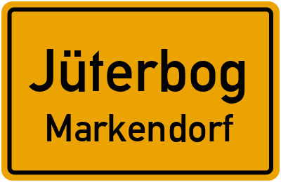 Straßenverzeichnis Jüterbog Markendorf