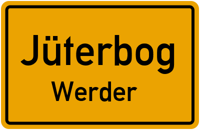 Straßenverzeichnis Jüterbog Werder
