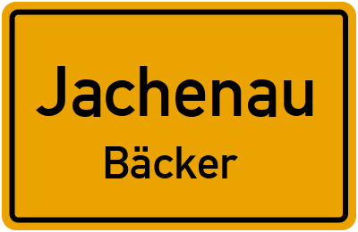 Straßenverzeichnis Jachenau Bäcker
