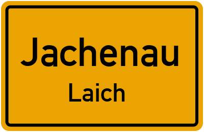 Ortsschild Jachenau Laich