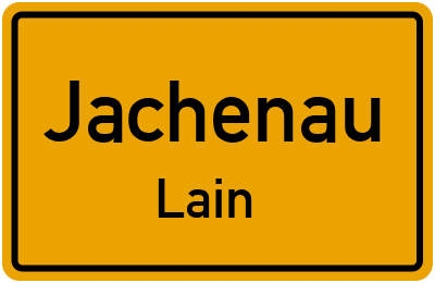 Ortsschild Jachenau Lain