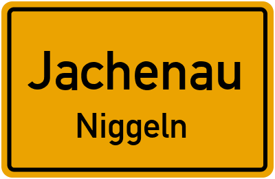 Ortsschild Jachenau Niggeln
