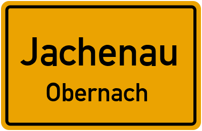 Ortsschild Jachenau Obernach