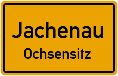 Ortsschild Jachenau Ochsensitz