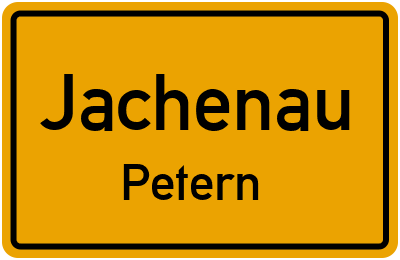 Ortsschild Jachenau Petern