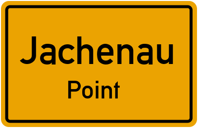 Ortsschild Jachenau Point