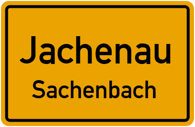 Ortsschild Jachenau Sachenbach