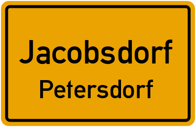 Straßenverzeichnis Jacobsdorf Petersdorf