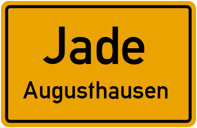Ortsschild Jade Augusthausen