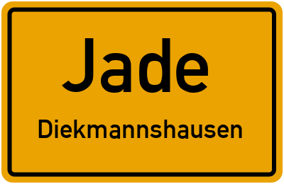 Ortsschild Jade Diekmannshausen