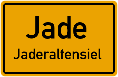 Ortsschild Jade Jaderaltensiel