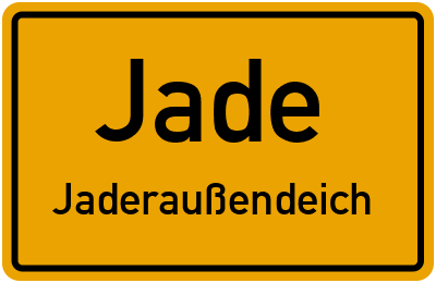 Ortsschild Jade Jaderaußendeich