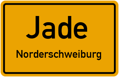 Ortsschild Jade Norderschweiburg
