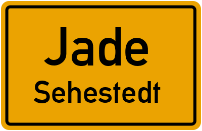 Ortsschild Jade Sehestedt