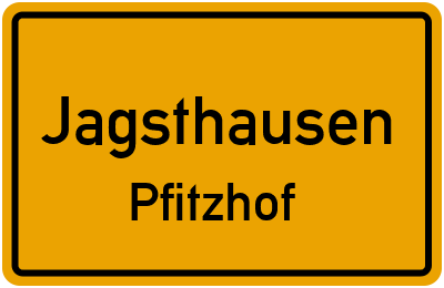Straßenverzeichnis Jagsthausen Pfitzhof