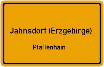 Straßenverzeichnis Jahnsdorf (Erzgebirge) Pfaffenhain