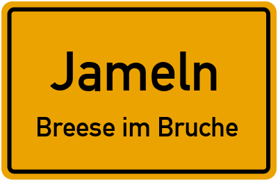 Straßenverzeichnis Jameln Breese im Bruche