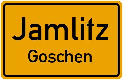 Straßenverzeichnis Jamlitz Goschen